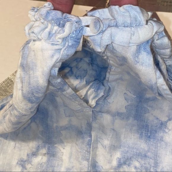 Kenar Abstract Cloud Print Ruffle Halter Racerback - Picture 10 of 10